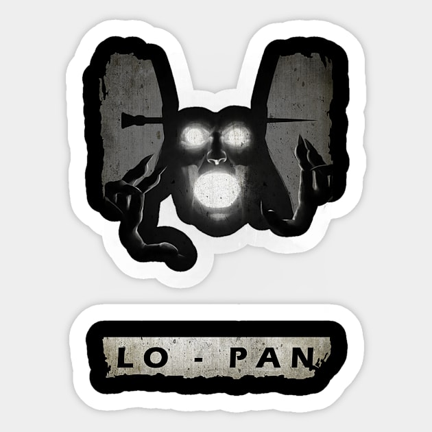 Lo Pan Sticker by WHITE ANGEL STUDIO